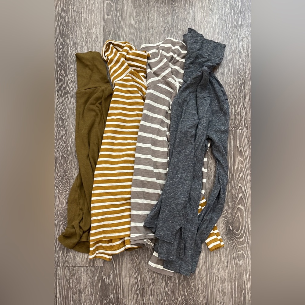 Madewell long sleeve turtle neck bundle. XS